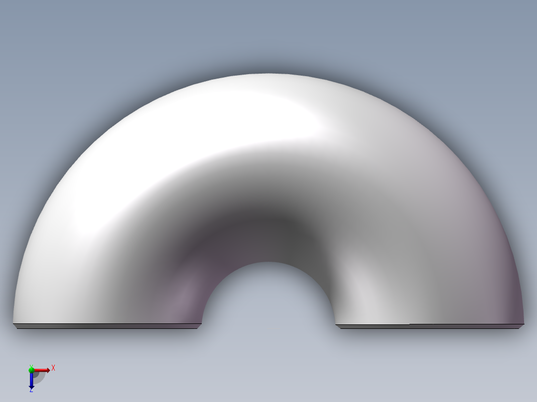 180°等径焊接弯头库俯视图