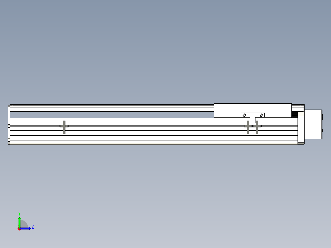 Toyo东佑达直线模组-ETH22-550-BL-750W+煞車左视图