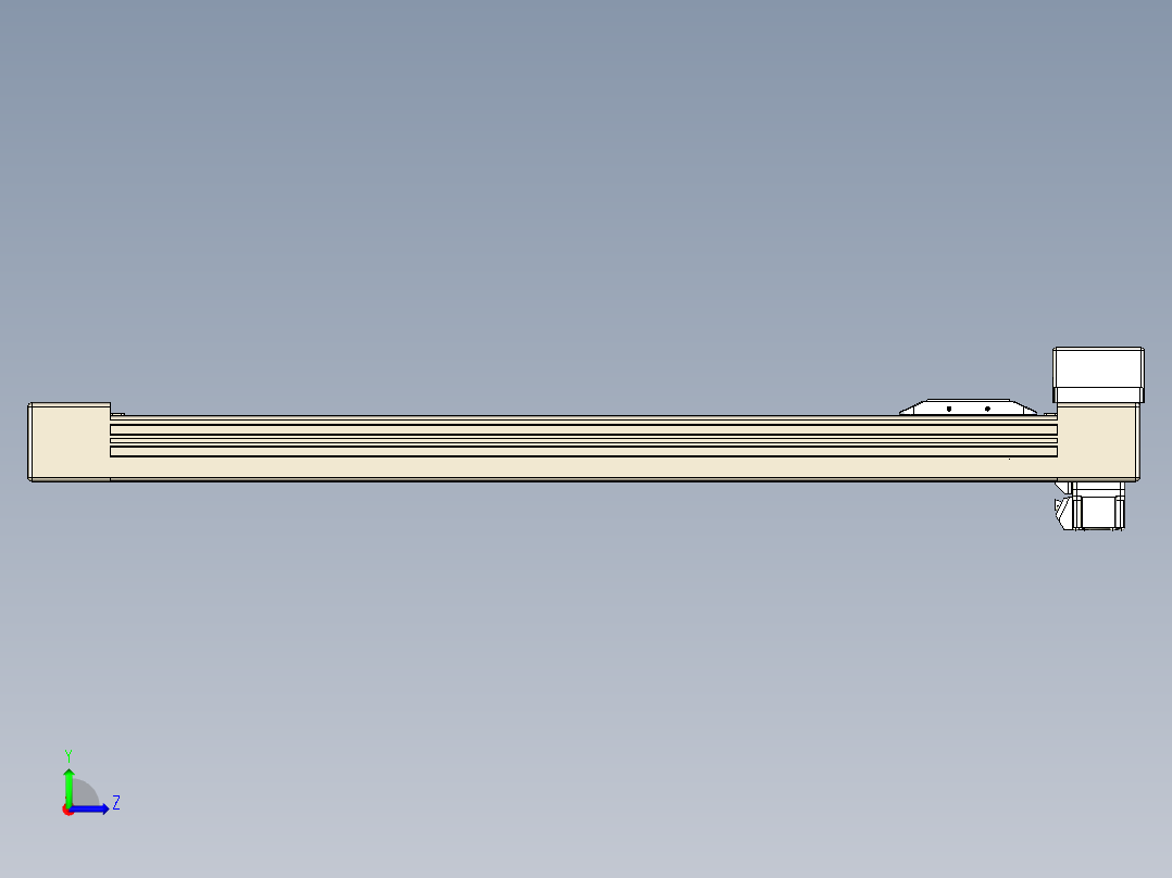 同步带全封闭直线模组TPA-HCB-65S-90-L550-MR-Y-P10-N3左视图