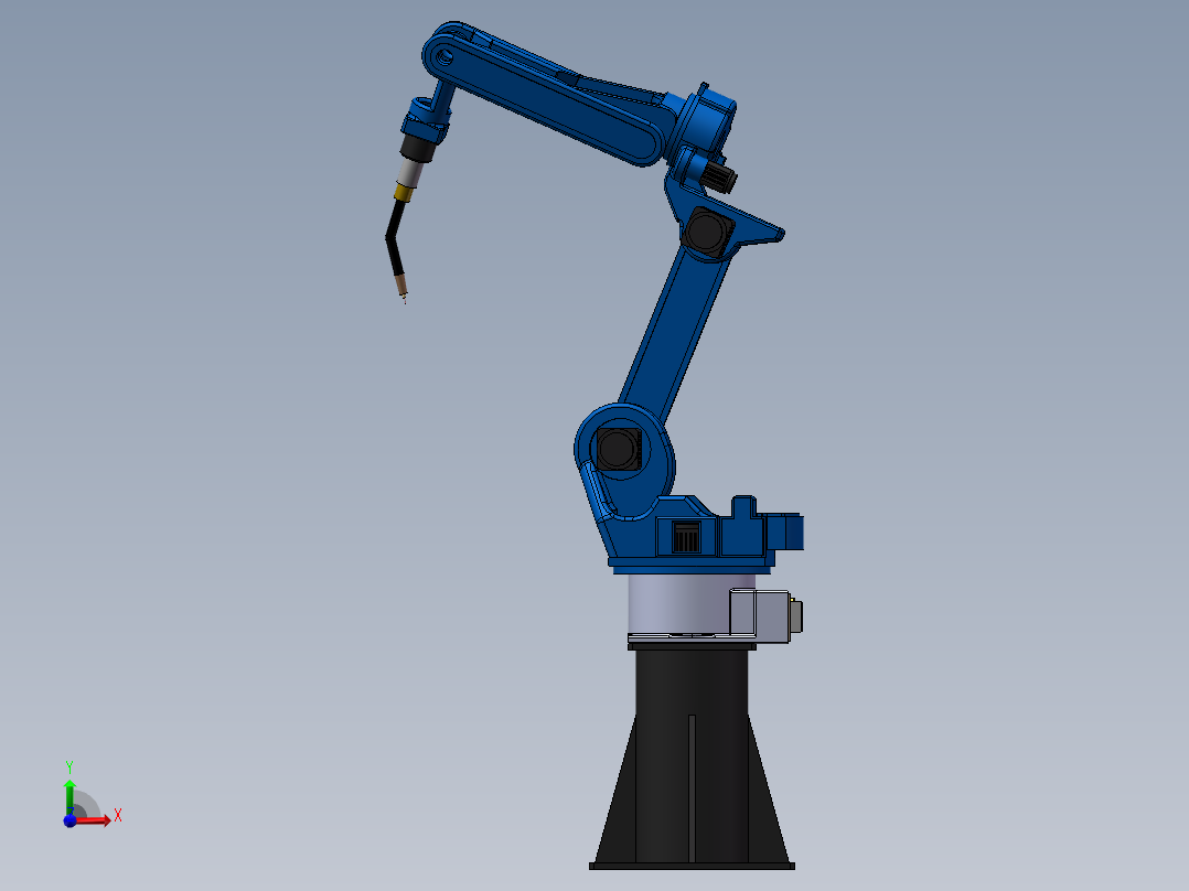 安川MA1440焊接机器人SW2014含所有特征前视图