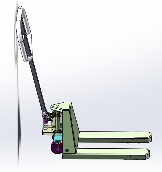 手动液压车设计【手推叉车】【SOLIDWORKS】【原创】90