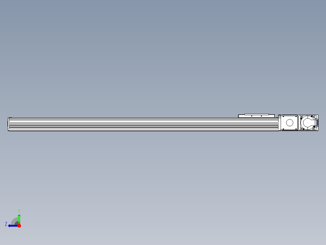 同步带全封闭直线模组TPA-HCB-110D-90-L900-MR-C-P40-N3右视图