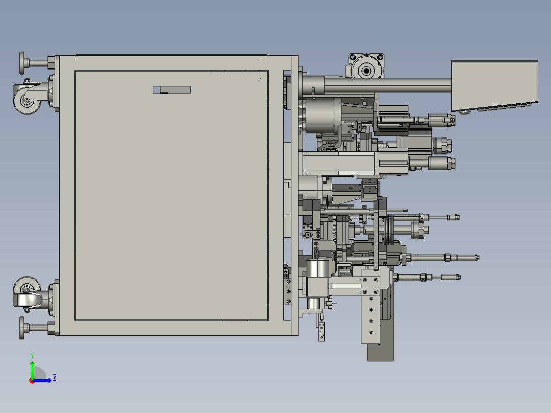 微型马达转子绝缘片组装机左视图