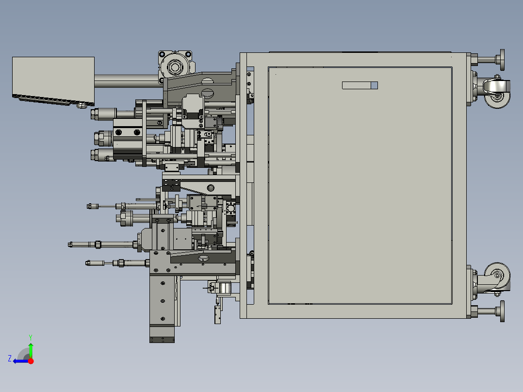 微型马达转子绝缘片组装机右视图