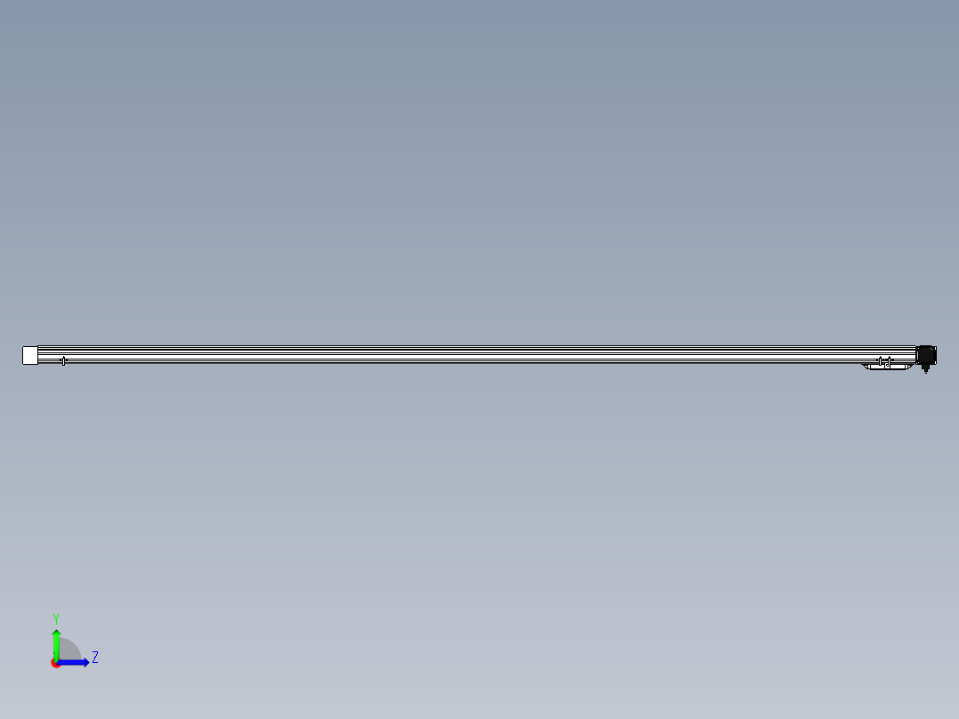 Toyo东佑达直线模组-M65M-X78-2800-L-T40-C4左视图