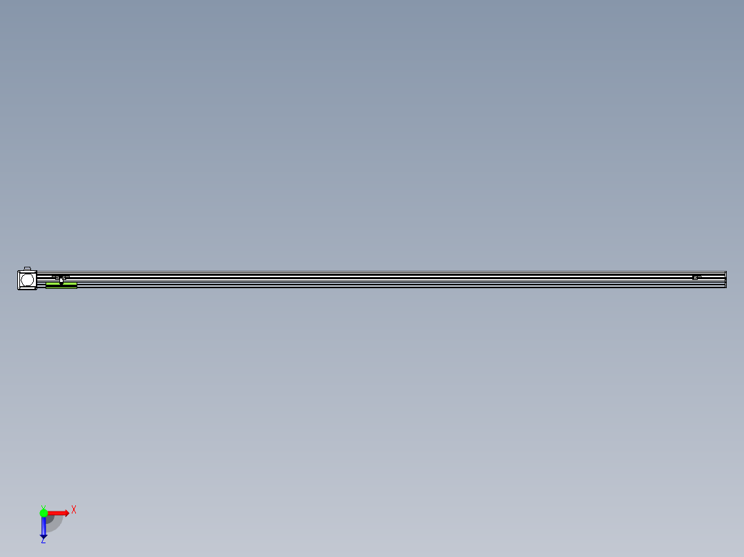 同步带滑台-半封闭B13-L90-S2800-L-Z86-D3俯视图