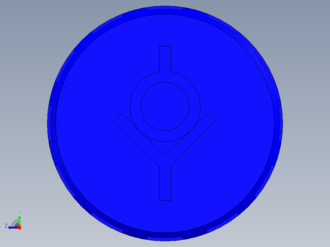 壓力蓋SFW-3D多系列多零件图纸模型右视图