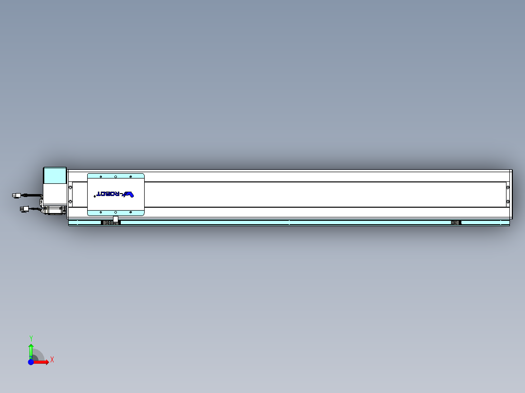 威洛博VBC同步带传动一无尘环境VBC14-L45-S950-BRD-ZP40-C3前视图