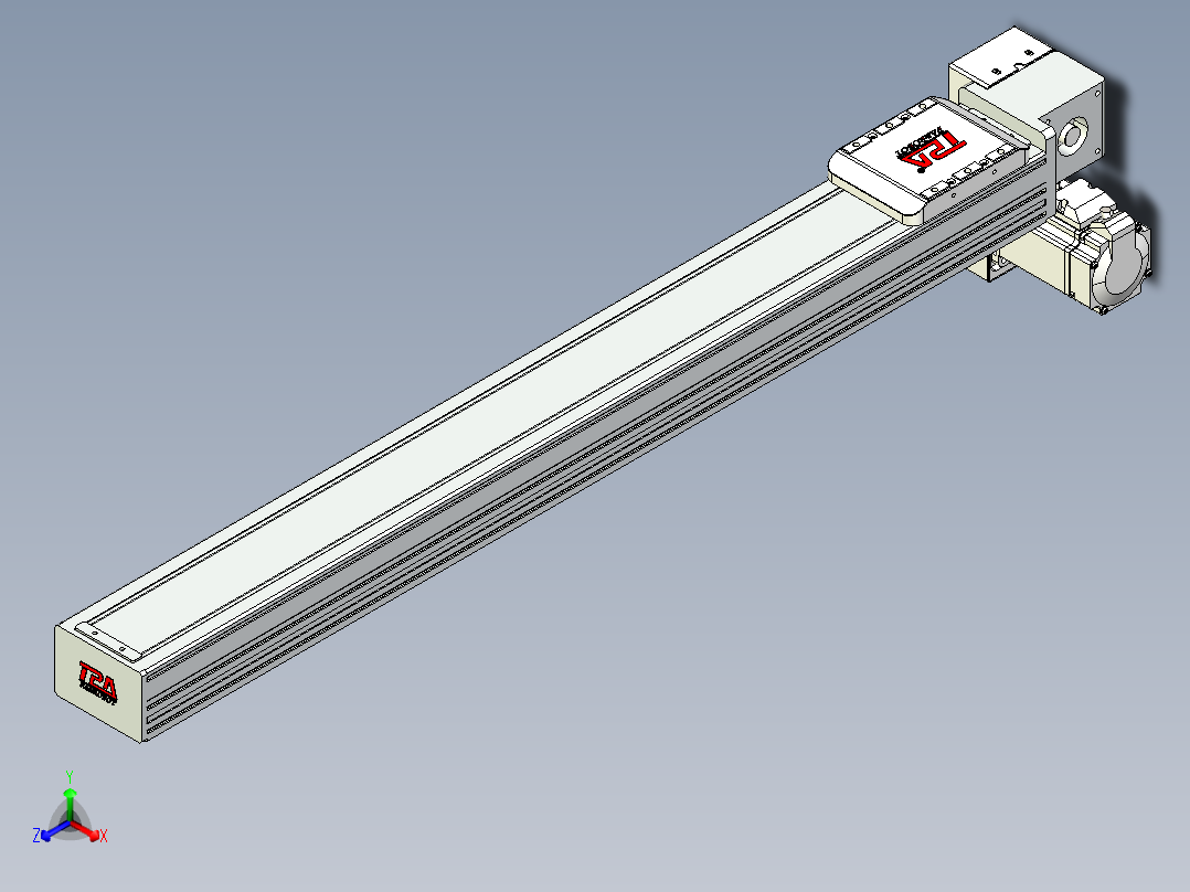 同步带全封闭直线模组TPA-HCB-85D-90-L700-RP-Y-P20-N3主视图