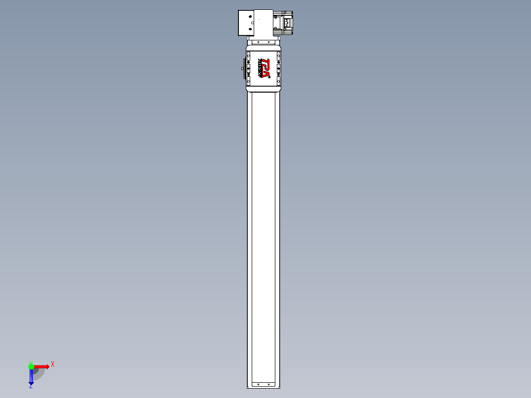 同步带全封闭直线模组TPA-HCB-85D-90-L700-RP-Y-P20-N3俯视图