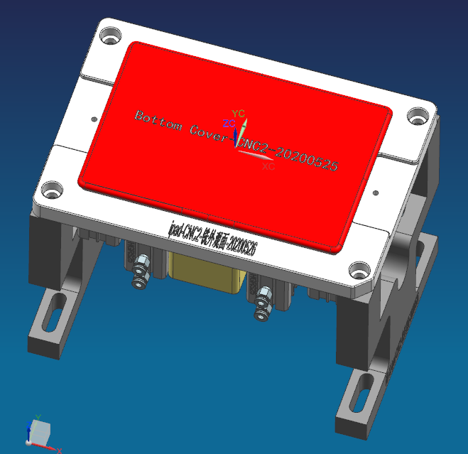 IPAD外壳铣外观面治具模型