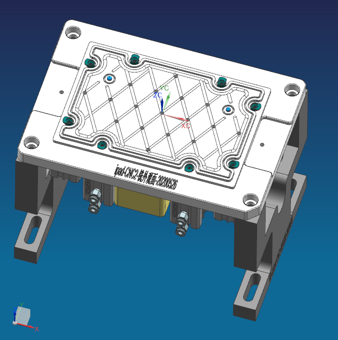 IPAD外壳铣外观面治具模型