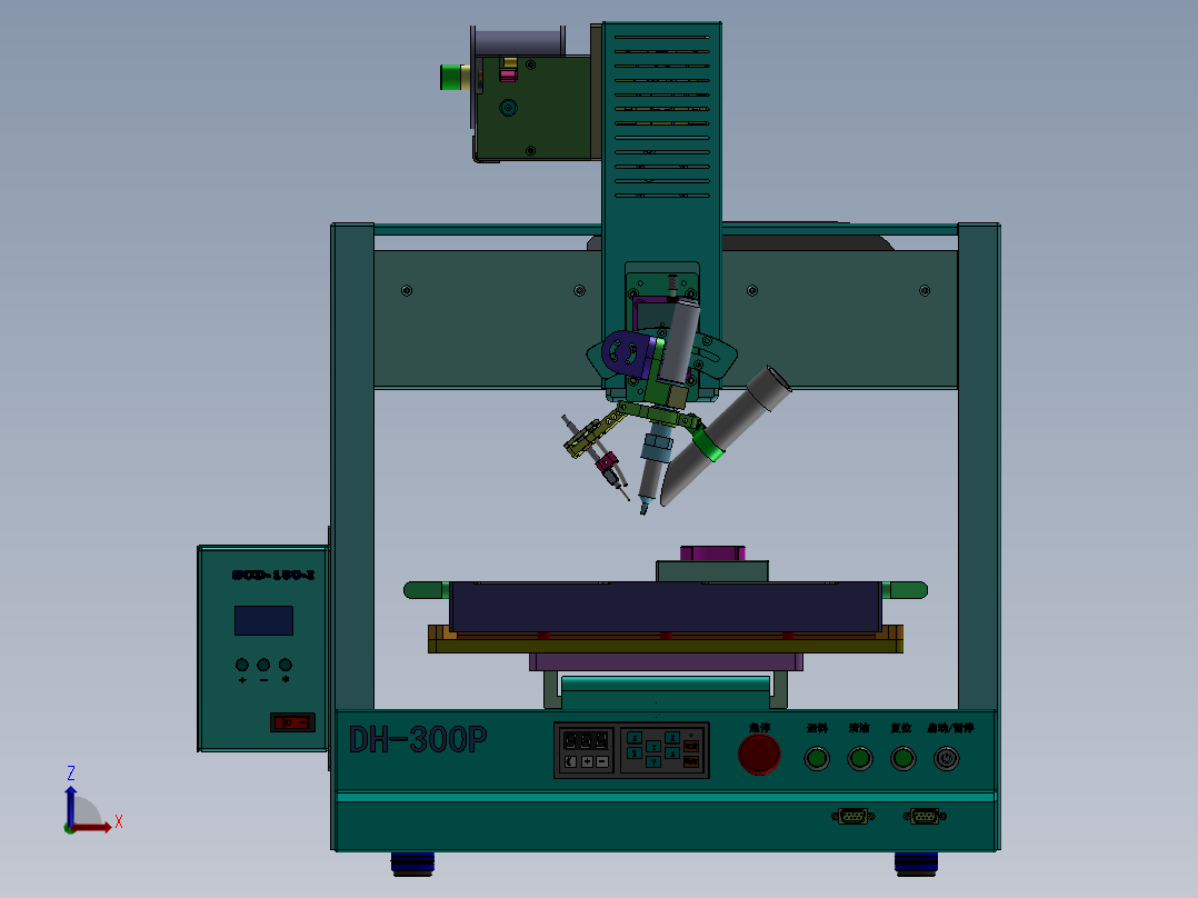 DH-300P PC板焊锡设备前视图