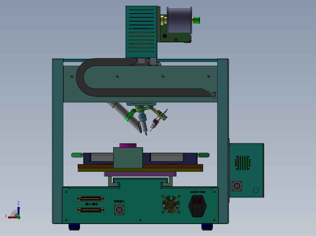 DH-300P PC板焊锡设备后视图