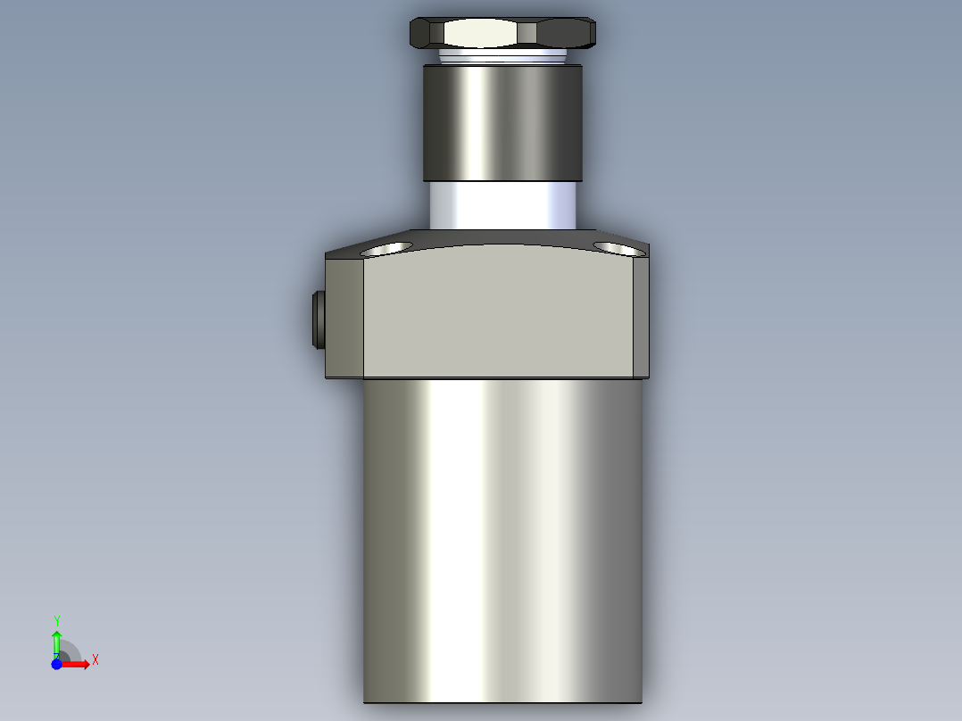 KOSMEKLHS1050-CL-Y45多系列多零件图纸模型前视图