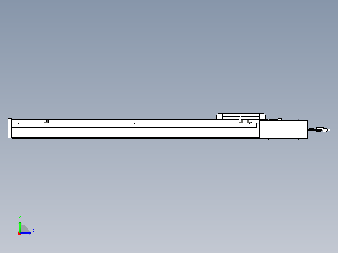 威洛博LB.GB同步带传动--欧规系列LB6A-L65-S650-BR左视图