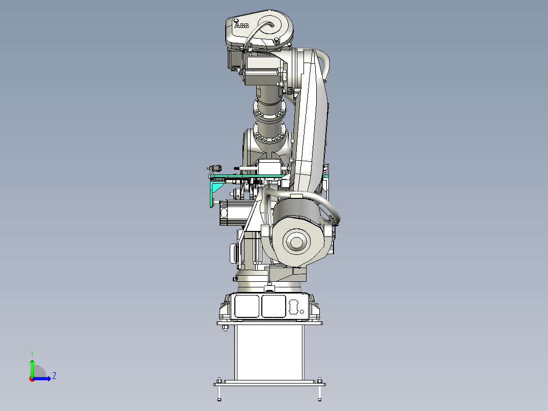 曲轴抓取机器人左视图