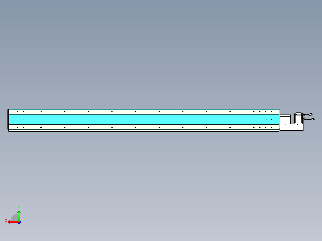 威洛博VBC同步带传动一无尘环境VBC17-L45-S2000-BL-ZP75-C3后视图