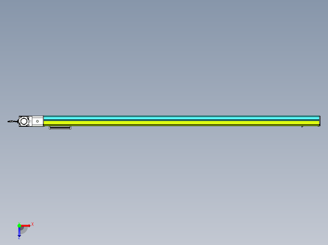 威洛博VBC同步带传动一无尘环境VBC17-L45-S2000-BL-ZP75-C3俯视图