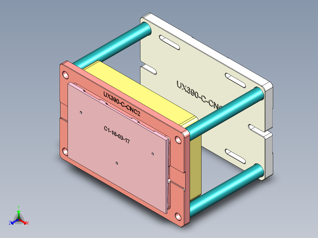 UX390-C-CNC2-0603正等轴测图