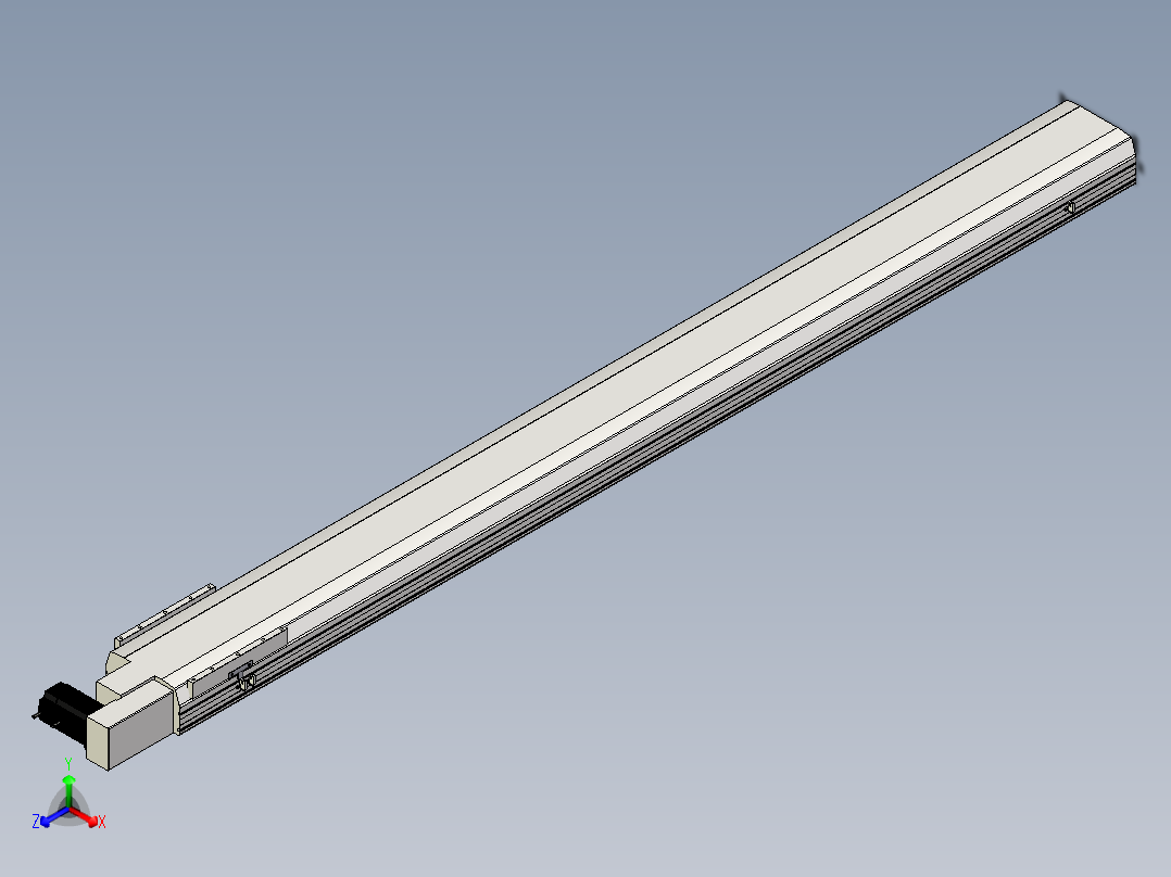 特注六滑塊ETB22-L40-2400-R-M75-C4正等轴测图