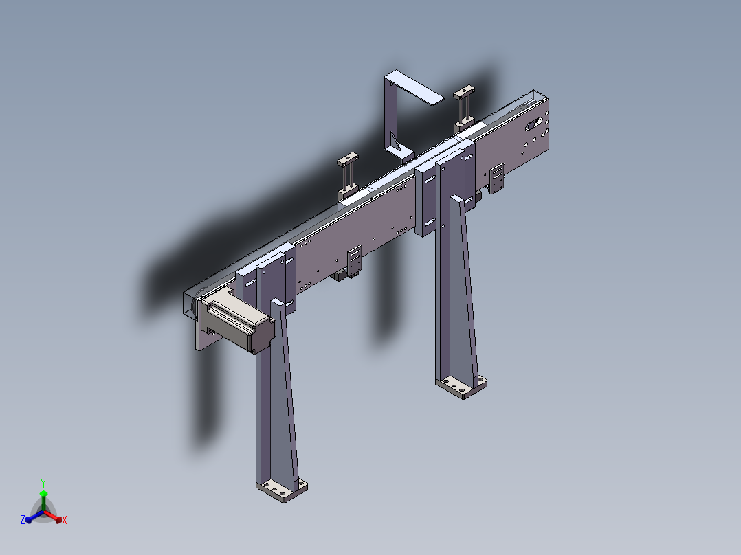 同步倍数搬运机械手机构正等轴测图