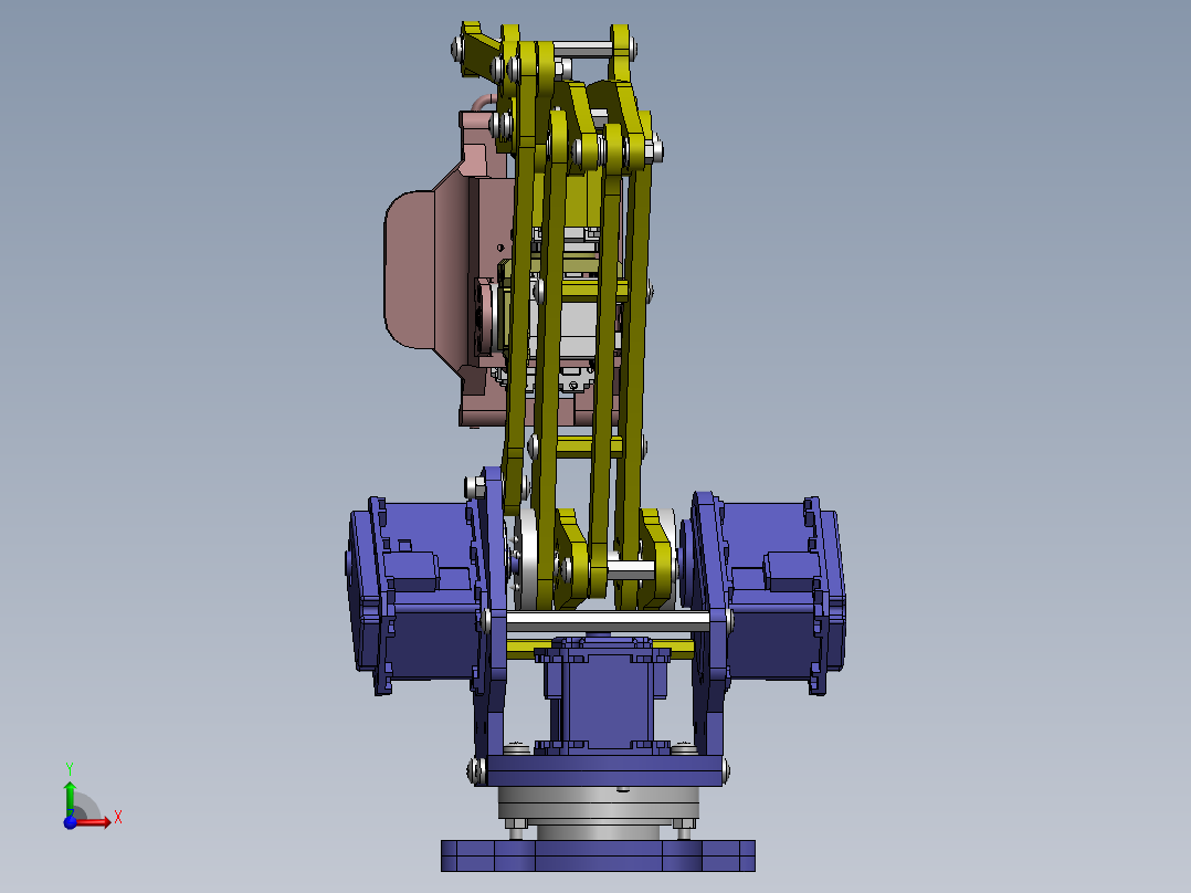 H925 多臂机械手前视图