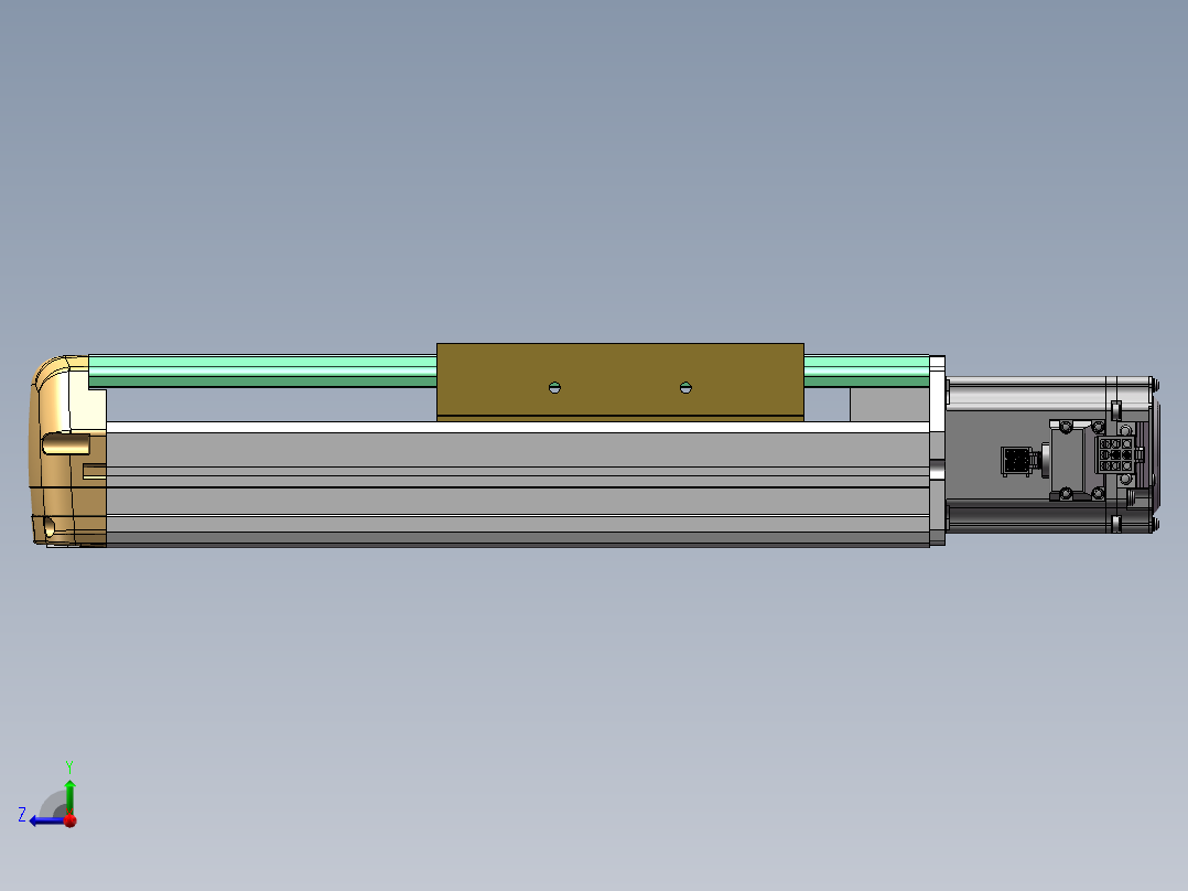 MTH丝杆半封闭模组MTH14-BC-400W右视图