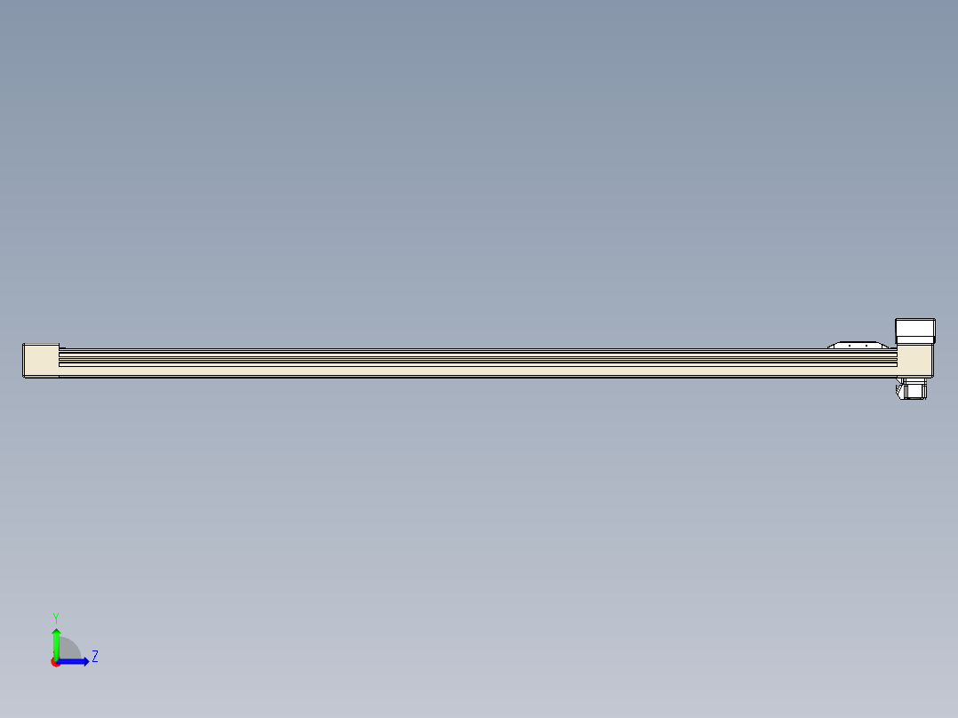 同步带全封闭直线模组TPA-HCB-65S-90-L1250-MR-C-P10-N3左视图