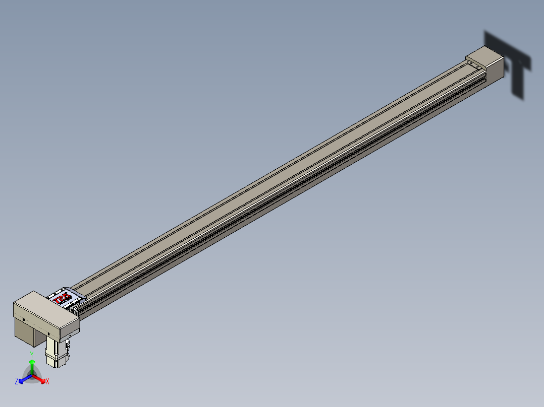 同步带全封闭直线模组TPA-HCB-65S-90-L1250-MR-C-P10-N3正等轴测图