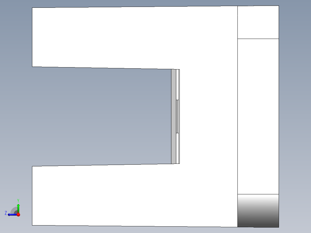 260系列槽型光电（插拔式）-FC-SPV267Z-D右视图