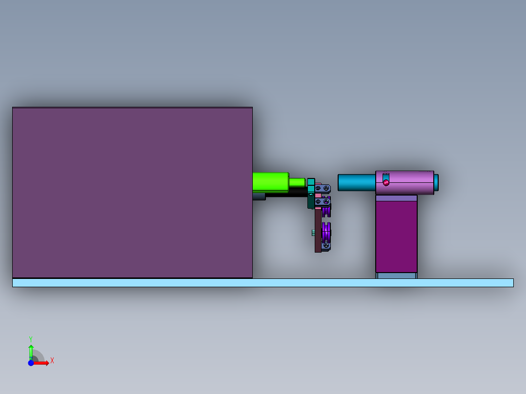 大功率自动单轴绕线机前视图