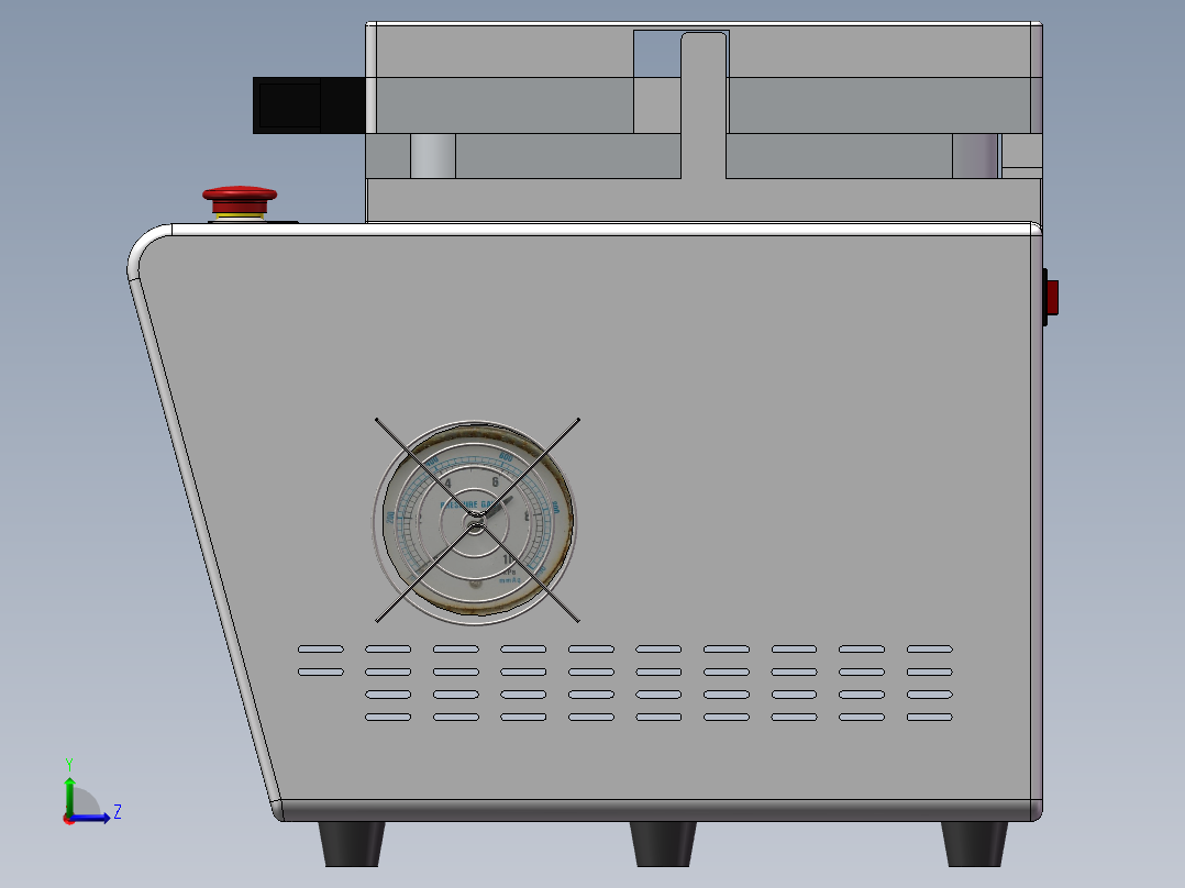 贴合脱泡一体机左视图