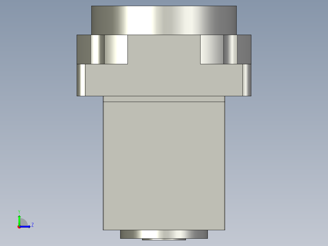 中空旋转平台KFN60-L2-L-10模型转角一体机(8-24 30-3 4-3左视图