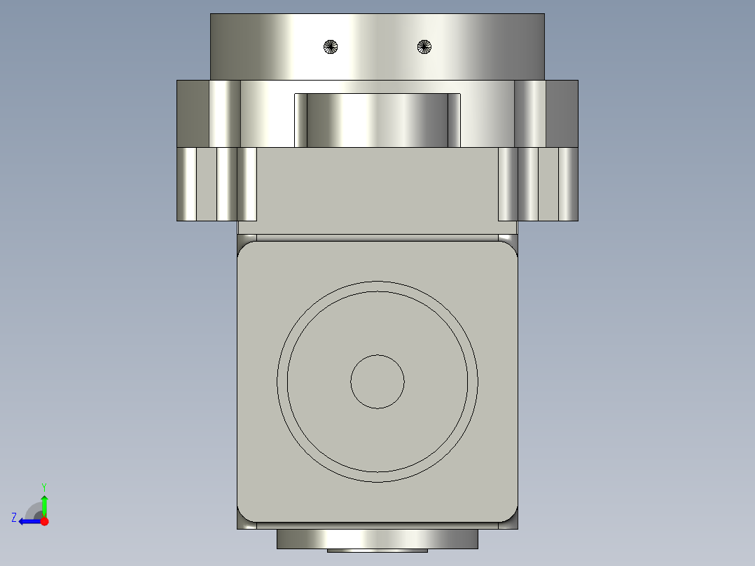 中空旋转平台KFN60-L2-L-10模型转角一体机(8-24 30-3 4-3右视图
