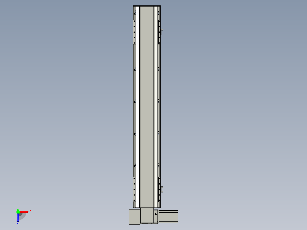 直线模组LHB17-L40-S950-LD设计图纸俯视图