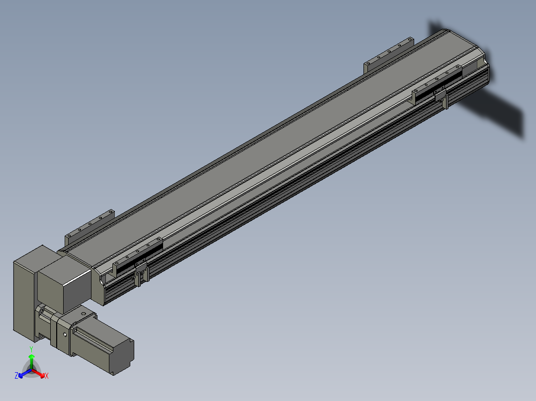 直线模组LHB17-L40-S950-LD设计图纸正等轴测图