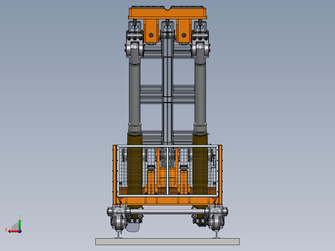 重载移动旋转举升平台sw18可编辑后视图