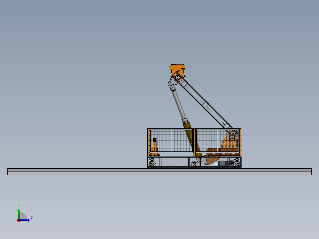 重载移动旋转举升平台sw18可编辑左视图