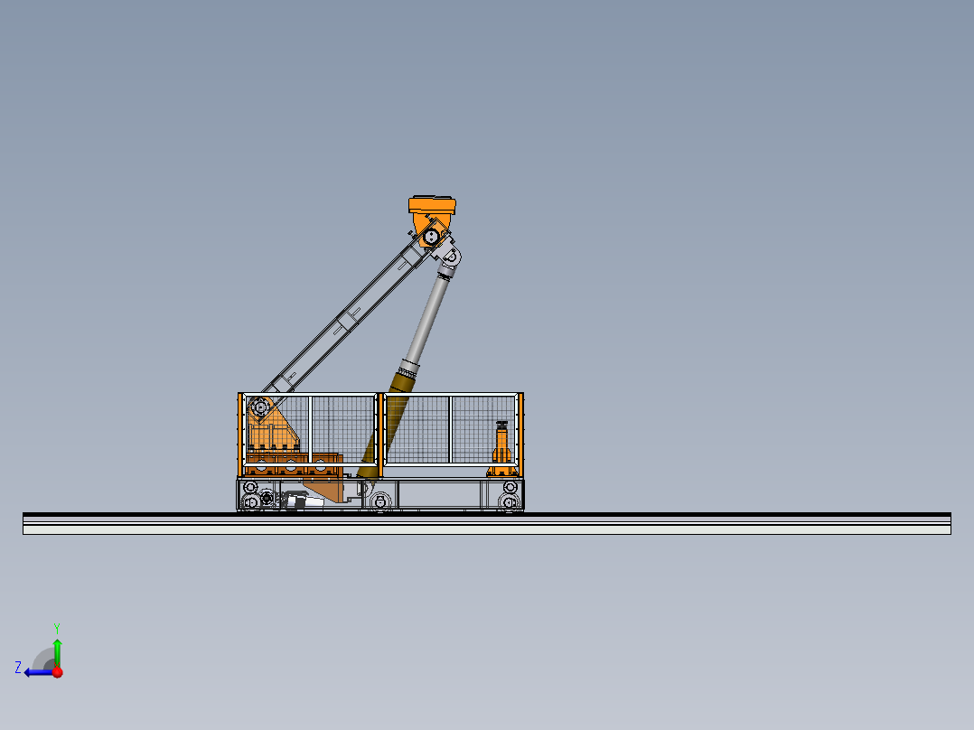 重载移动旋转举升平台sw18可编辑右视图