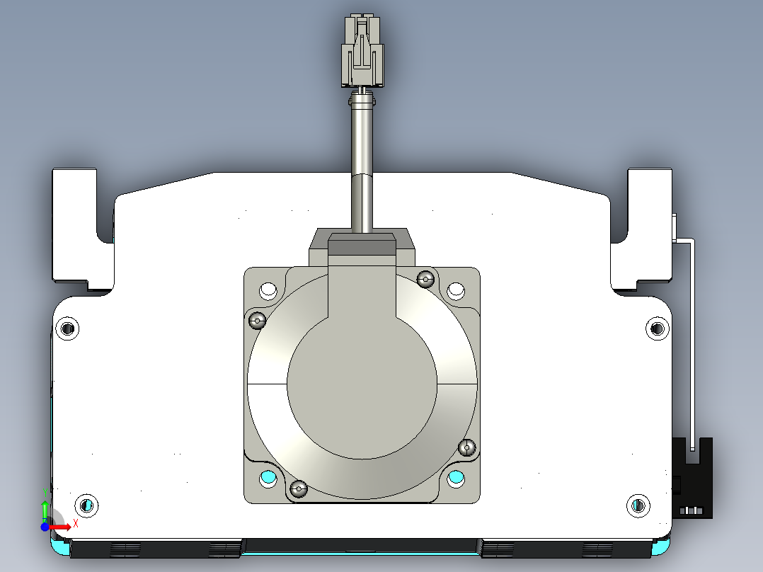 东锦丝杆传动-直线滑台模组DH210-C-L10-S1100-BC-P750W-C3前视图