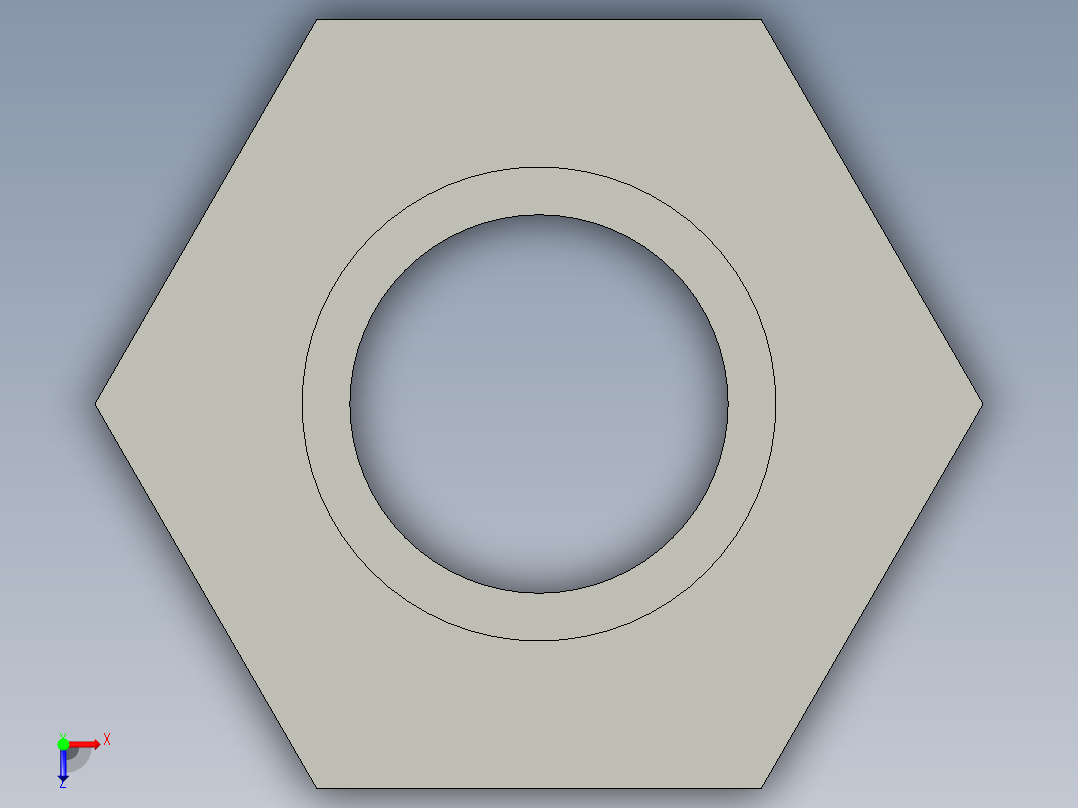 船舶管路系统SeaCor_ReducerBushing_SxSPIG_37J137211_1.5in x 1in俯视图