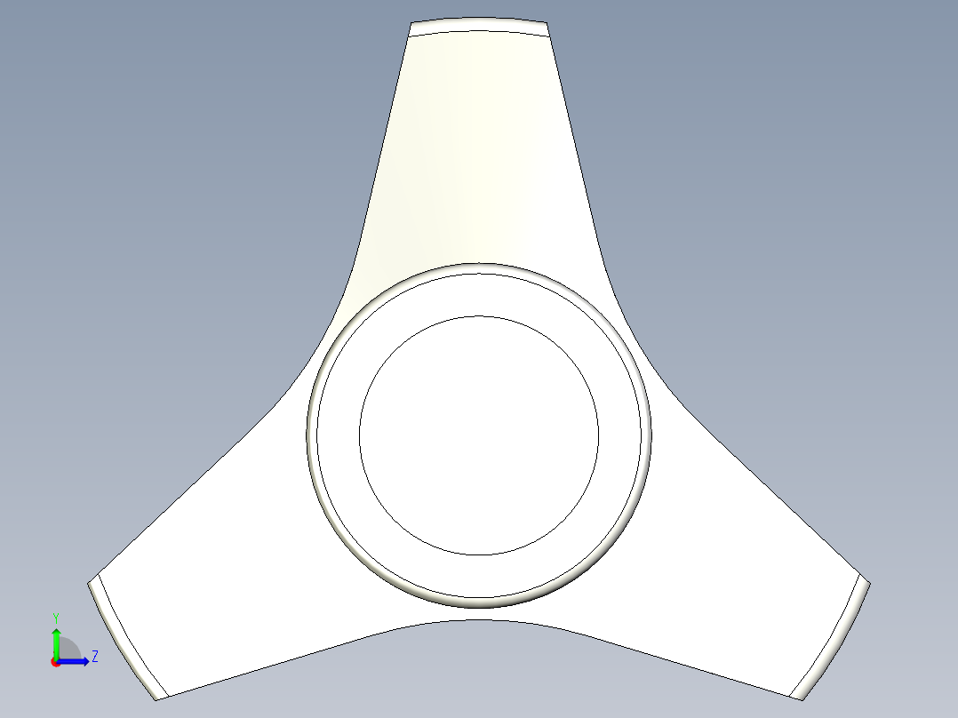 三瓣型把手VB.639-3D多系列多零件图纸模型左视图