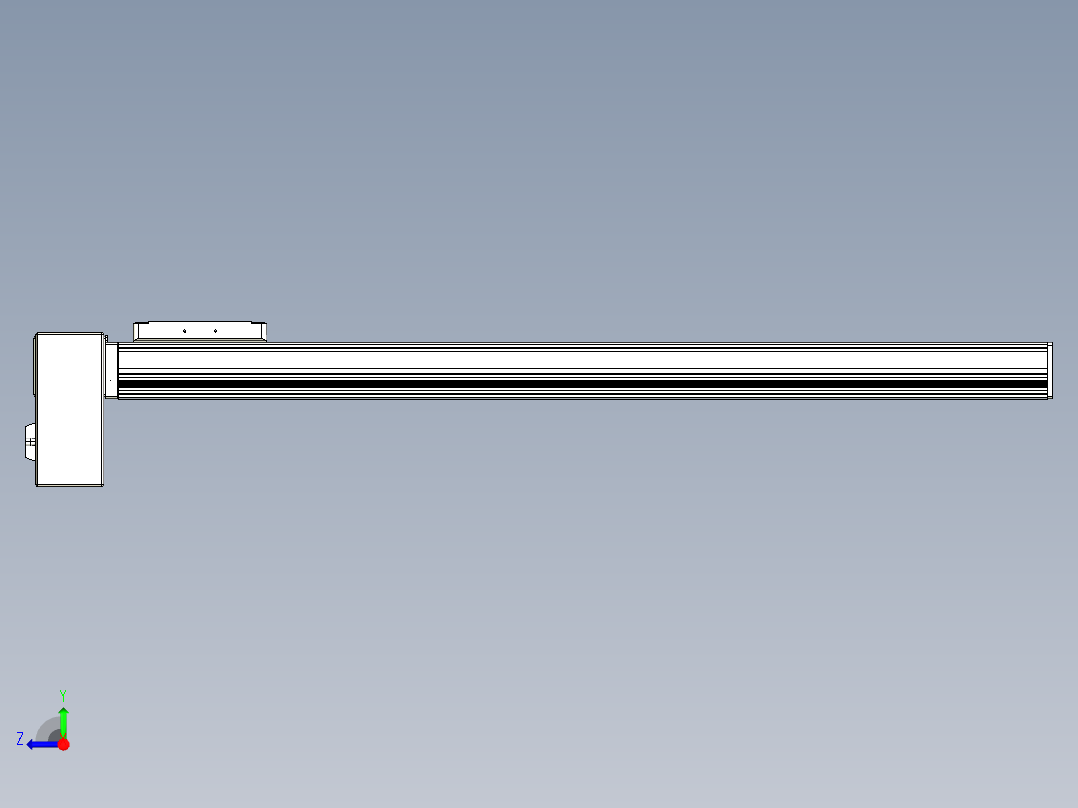 同步带全封闭直线模组TPA-HCB-105D-90-L700-RP-Y-P20-N3右视图