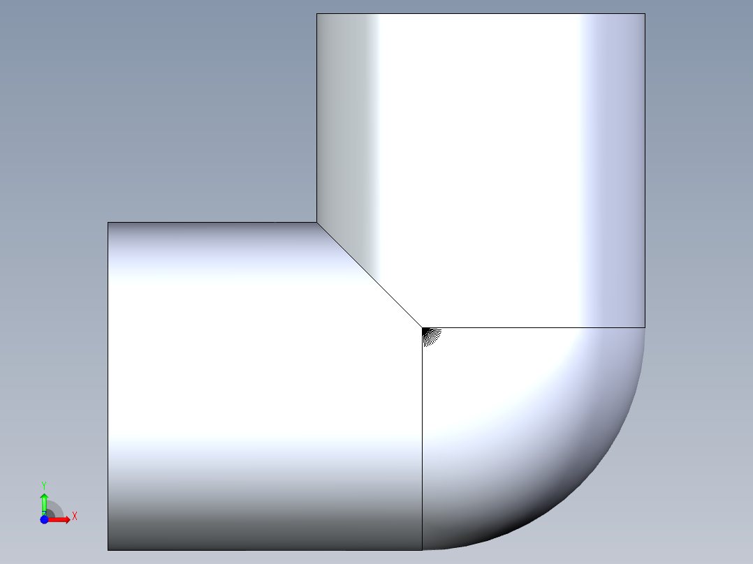 聚氯乙烯配件07-Sch80_90Elbow_FPTxFPT_808-002_0.25in前视图