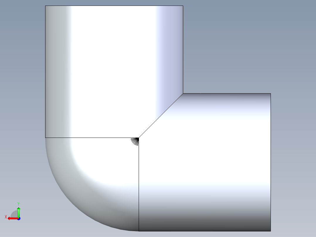 聚氯乙烯配件07-Sch80_90Elbow_FPTxFPT_808-002_0.25in后视图