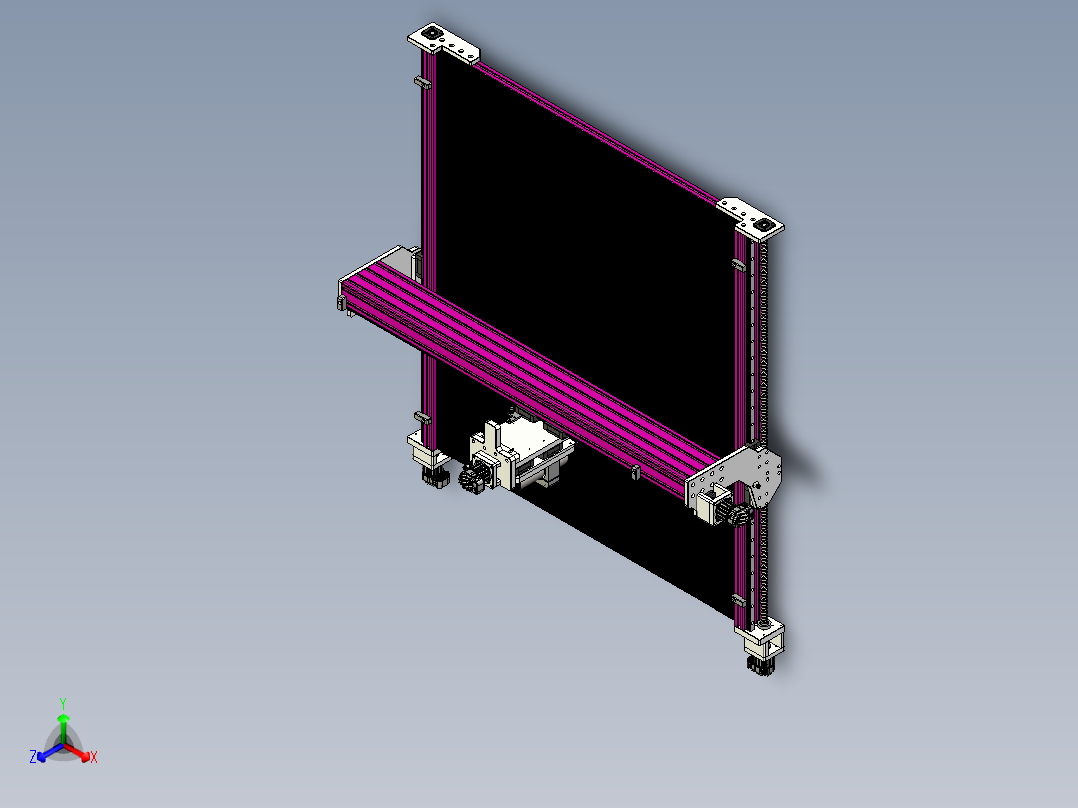 两轴CNC数控主视图