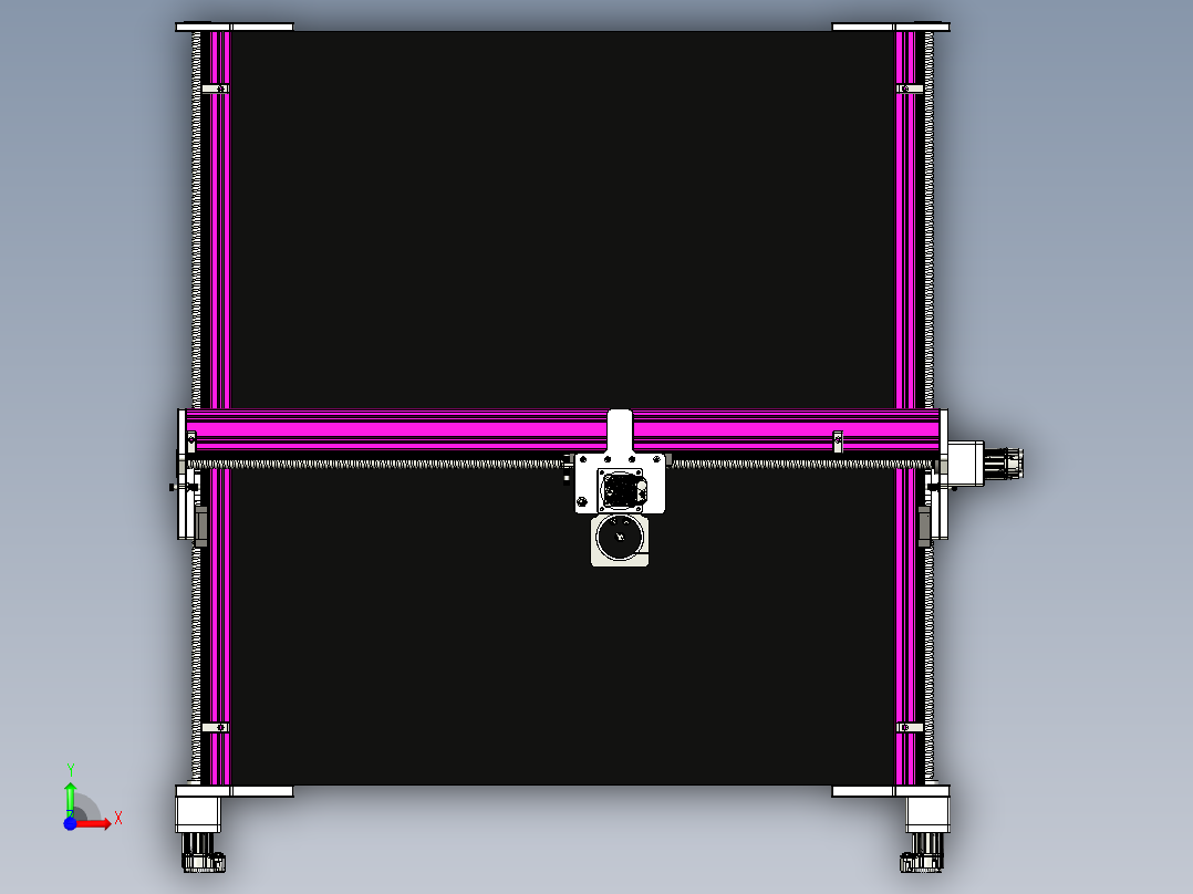 两轴CNC数控前视图