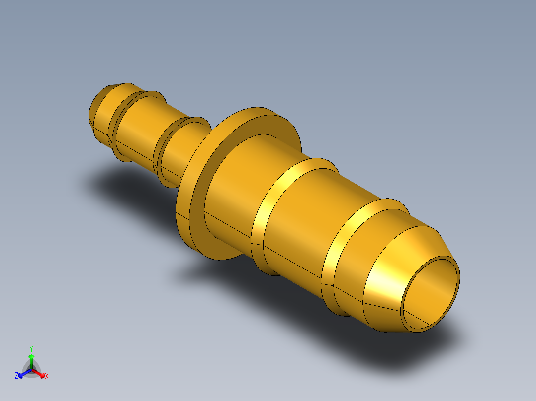 工业通用螺蚊管倒齿式工业硬管接头Union Reducer 22-4-5_32正等轴测图