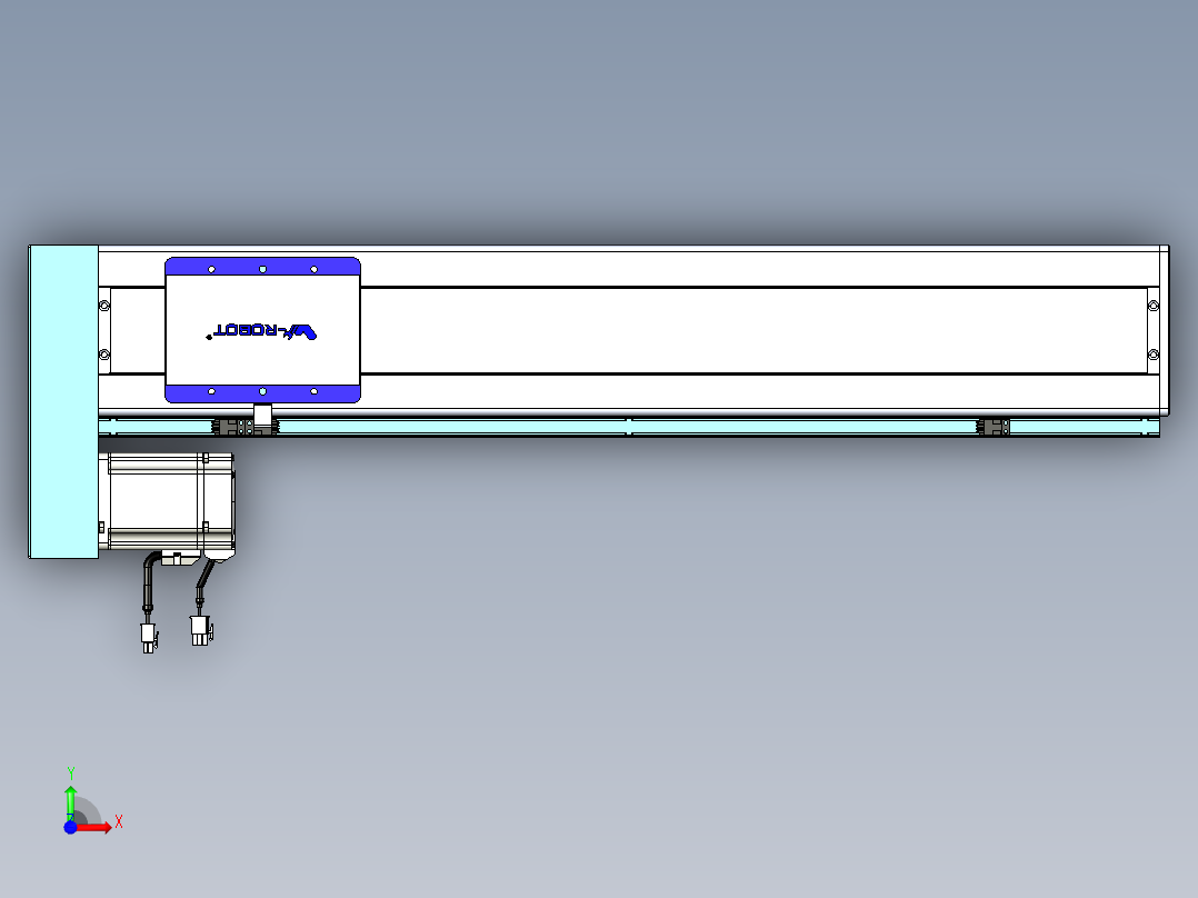 威洛博VC丝杆传动-无尘环境VC14-Lxx-C-S600-BL-ZP75-C3前视图